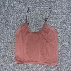 Free People Tank Crop XS/S Rose Nylon Spandex
